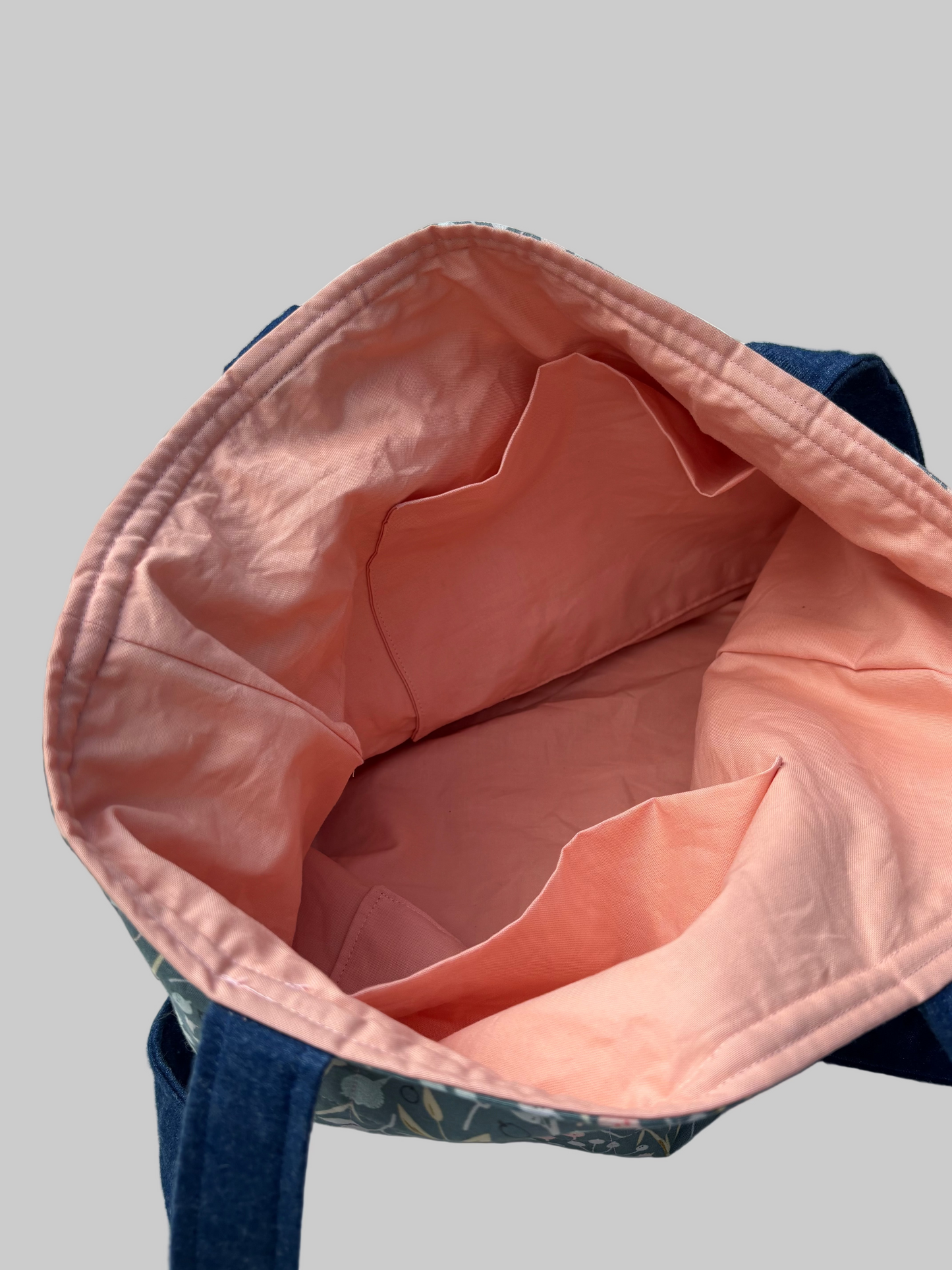 Meadow Flowers Solid Panel Tote