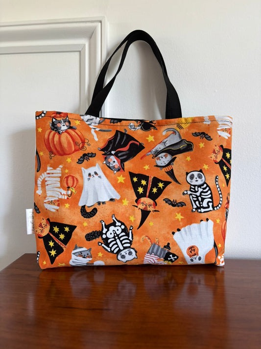 Boo Crew orange trick-or-treat tote