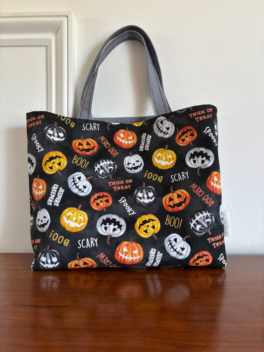 Boo Crew jack-o-lanterns trick-or-treat tote