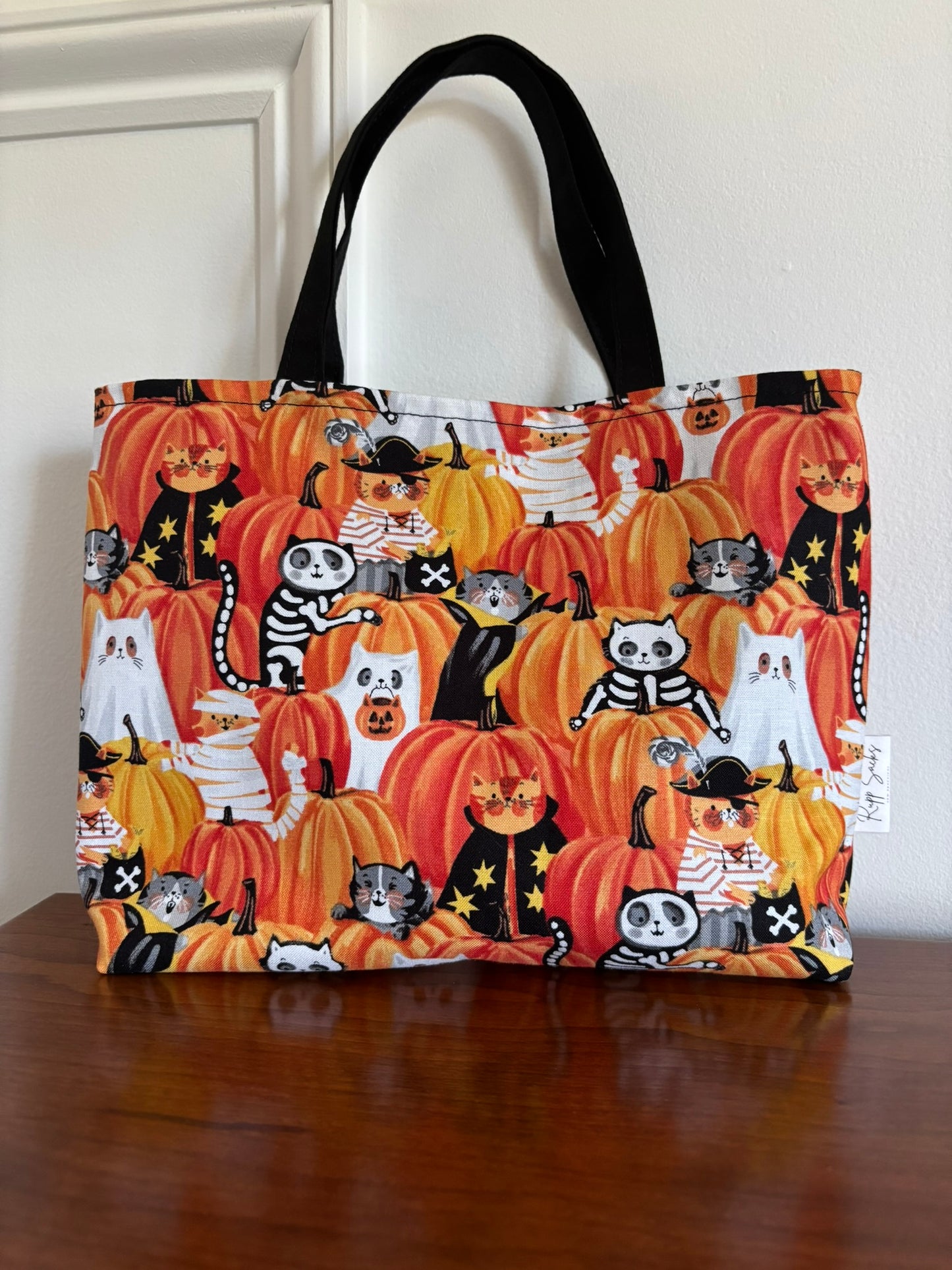 Boo Crew pumpkins trick-or-treat tote