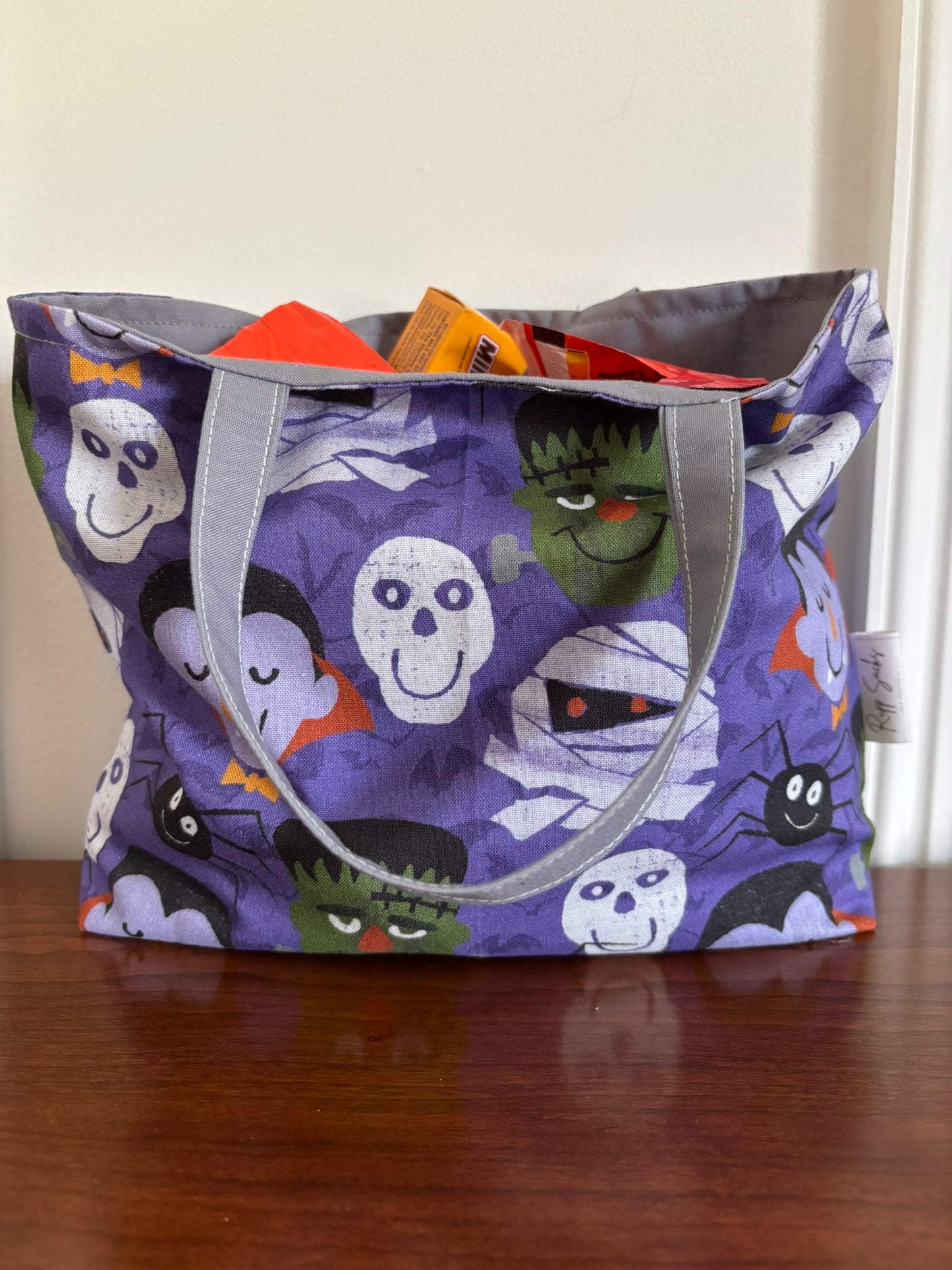 Purple Trick or Treat Tote