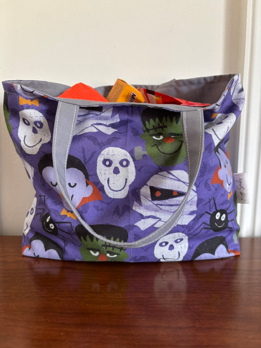 Purple Trick or Treat Tote